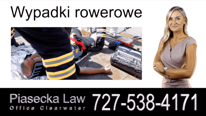 Wypadki rowerowe, Polski Adwokat Odszkodowania Florida, Prawnik, Wypadki, Floryda, Piasecka Law, Agnieszka Piasecka, Aga Piasecka